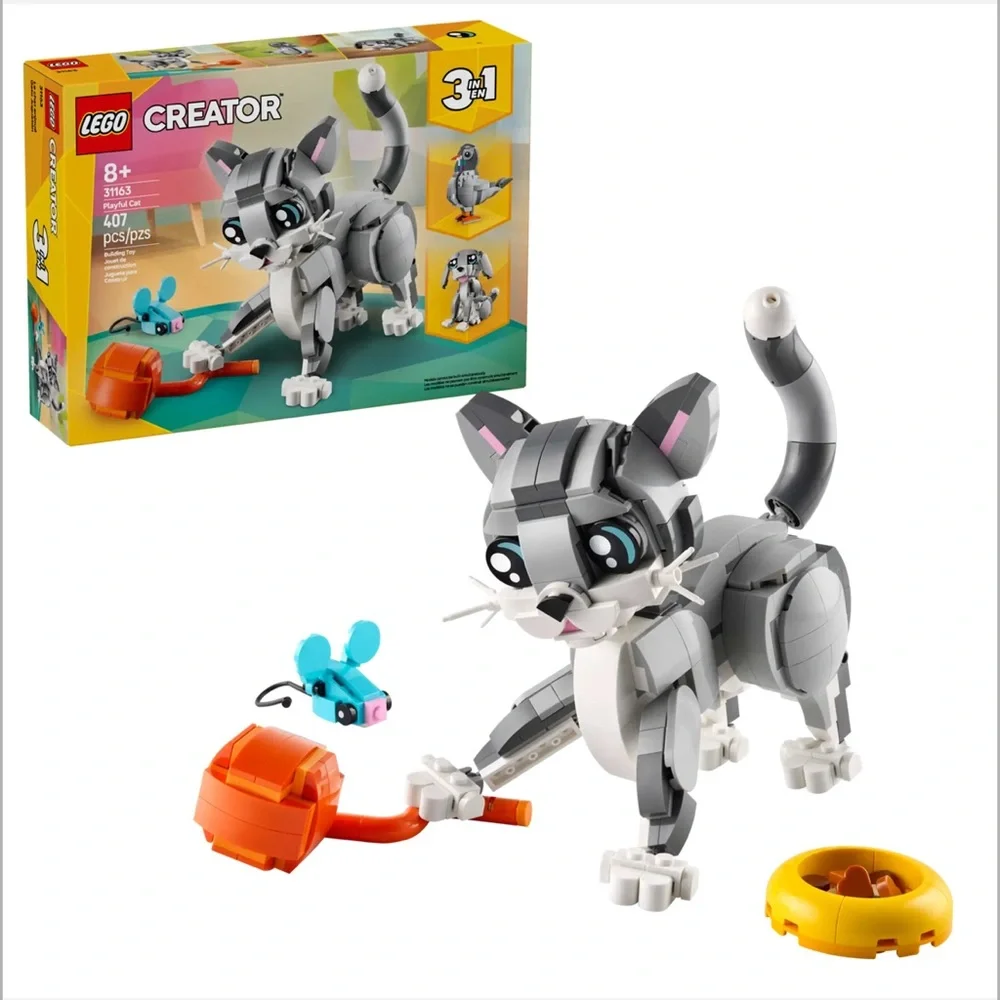 LEGO Playful Cat Creator 3 in 1 #31163 NEW in Sealed Box